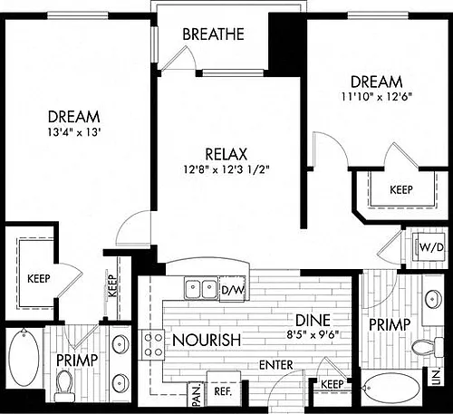 Floor plan B8