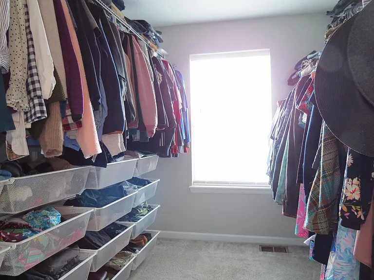Primary Closet: HUGE! with a window!