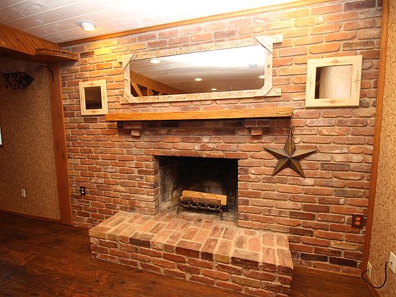 Brick Fireplace