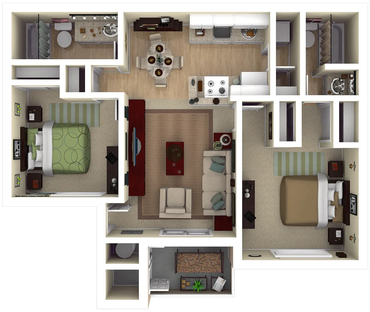 Floor plan 2X2
