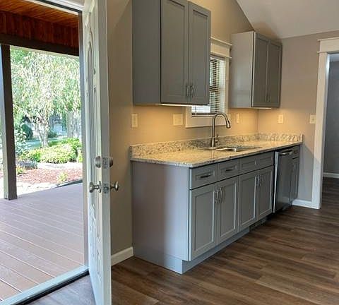 Beautiful kitchen, granite countertops and an abundance of cabinets