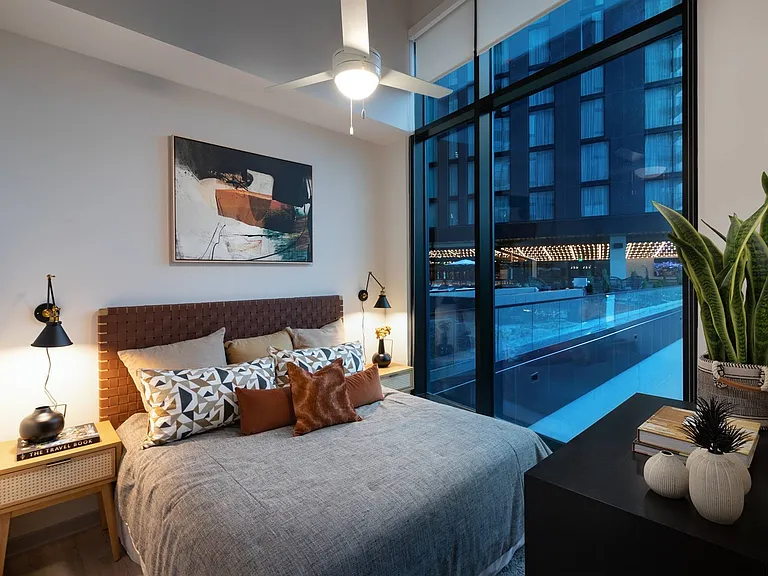 Bedroom with Pool Views