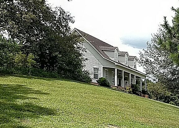 Built into a hill faces east
