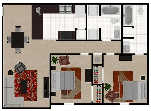 Floor plan Double Standard