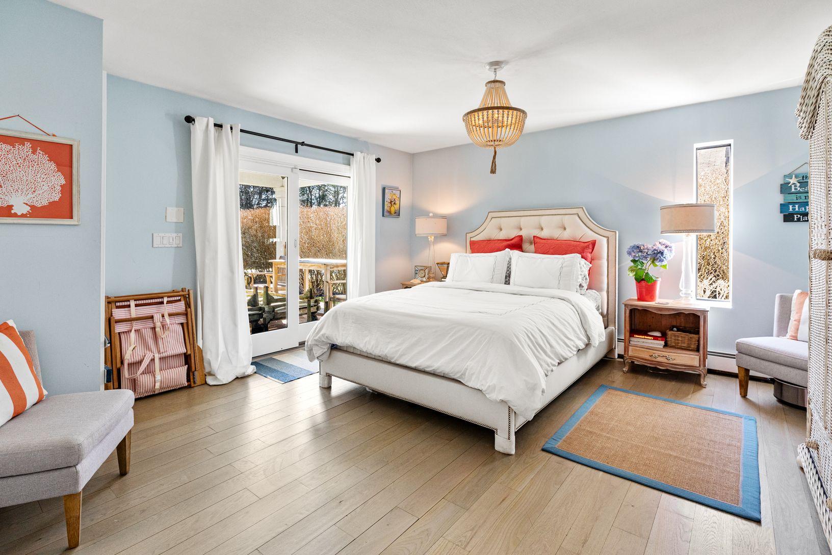  1st floor en-suite with Queen bed - walks out to back with pool - all 4 bedrooms are en-suite 