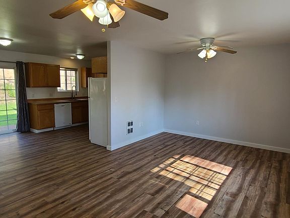 Living room and kitchen