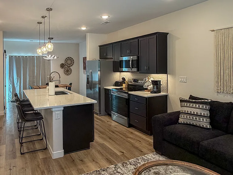 View of Kitchen from Living Space