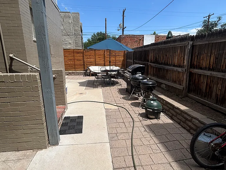 Shared back patio