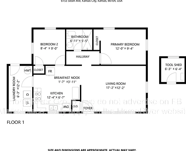 2 bed, 1.0 bath, 732 sqft, $1,125 — Photo 4