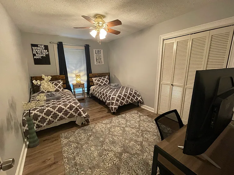 Two twin beds