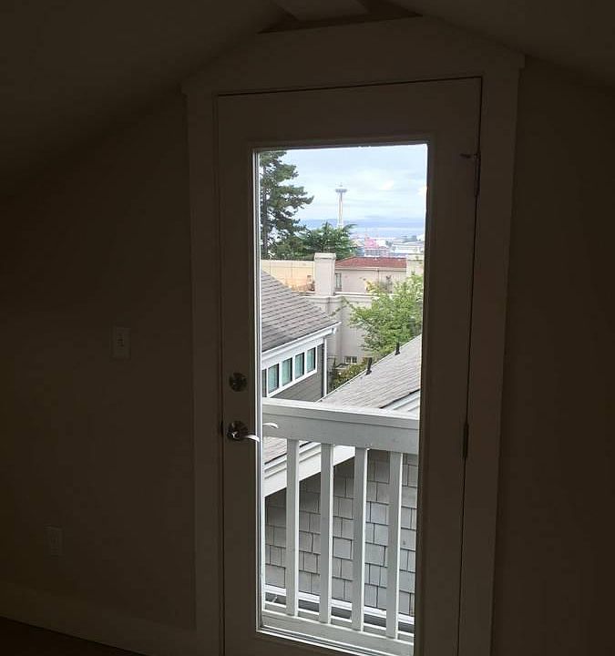 Space needle view from top floor bedroom