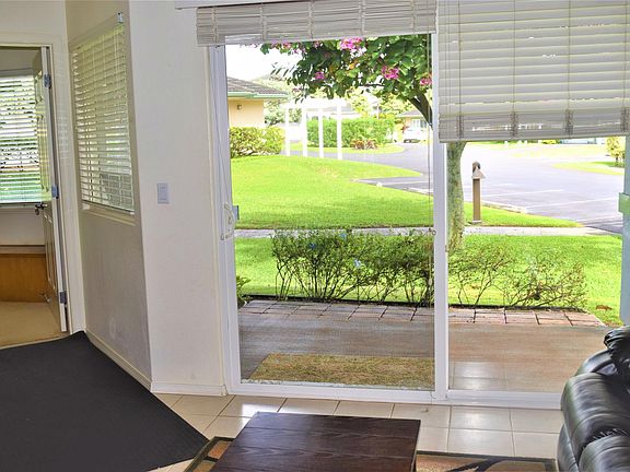 On the walking path to pool