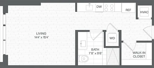 Floor plan Studio-SB