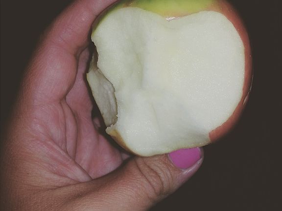 Homegrown Honeycrisp apple 