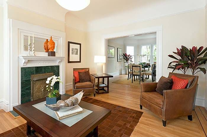 Living room opening to DR