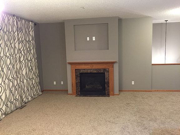 Fire place with built in for hanging a tv