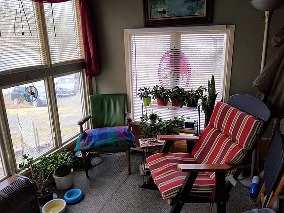 The enclosed back porch