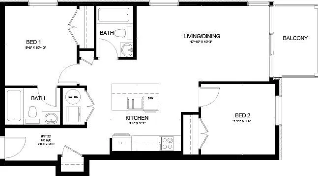 2 bed, $2,400 — Photo 2