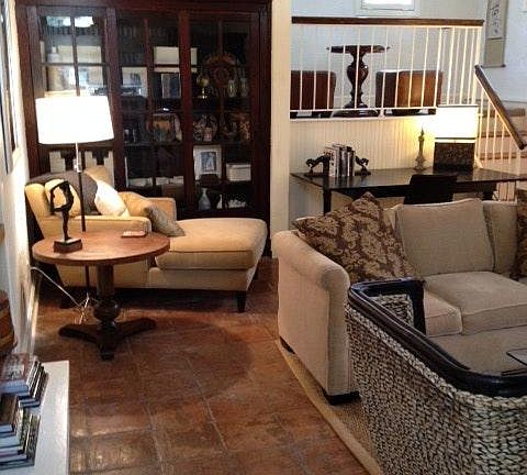 Living room at entry level