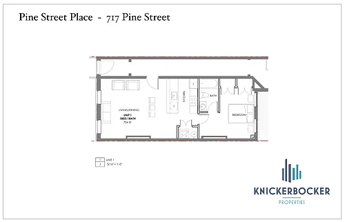 Floor plan 1-Bedroom