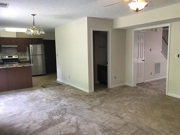 Open floor plan from kitchen to the great room