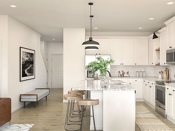 Island overlooking great room