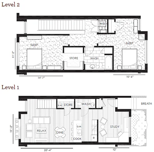 Floor plan 2X15 13