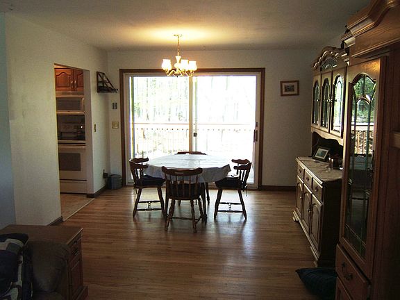 Dining Room, hardwood floors with sliders to large deck.