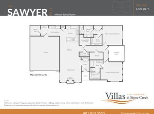 Sawyer without bonus room Plan, Villas at Stone Creek, West Jordan, UT 84081