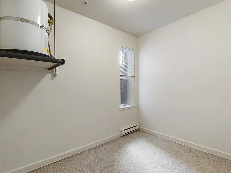 Studio living space with heating