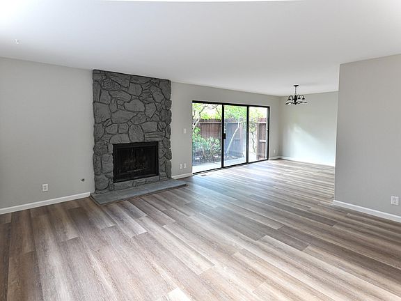 Living room with gas fireplace