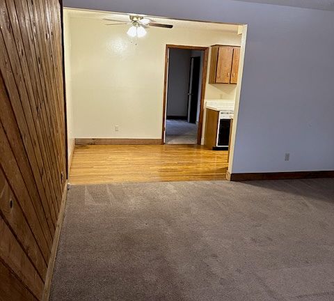 Living room and dining room