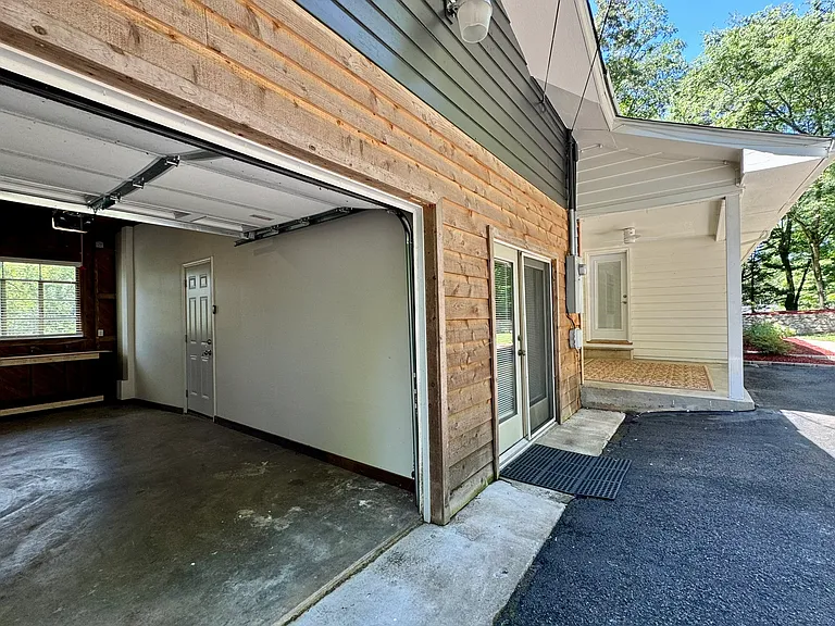 Recently renovated single-car garage.
