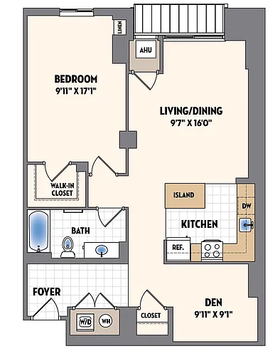Floor plan A5AW WDU 80%