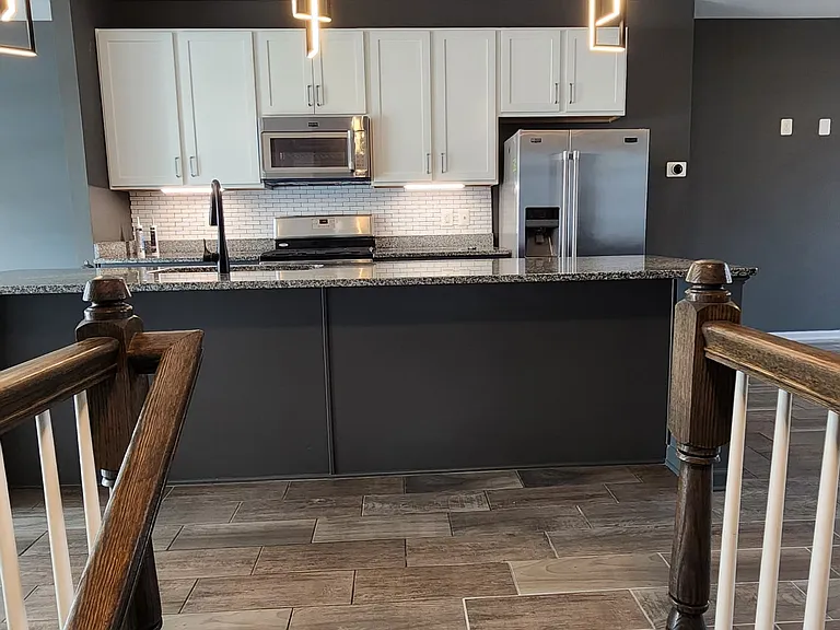 Kitchen View top of stairs