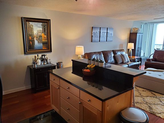 Living room and kitchen