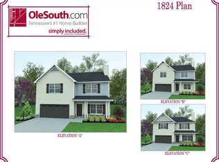 1824 Elevation ABC Plan, Wheatfield, Shelbyville, TN 37160