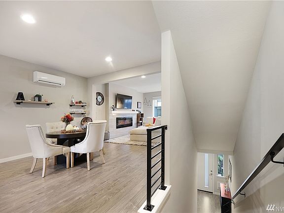 Upstairs is open and bright!