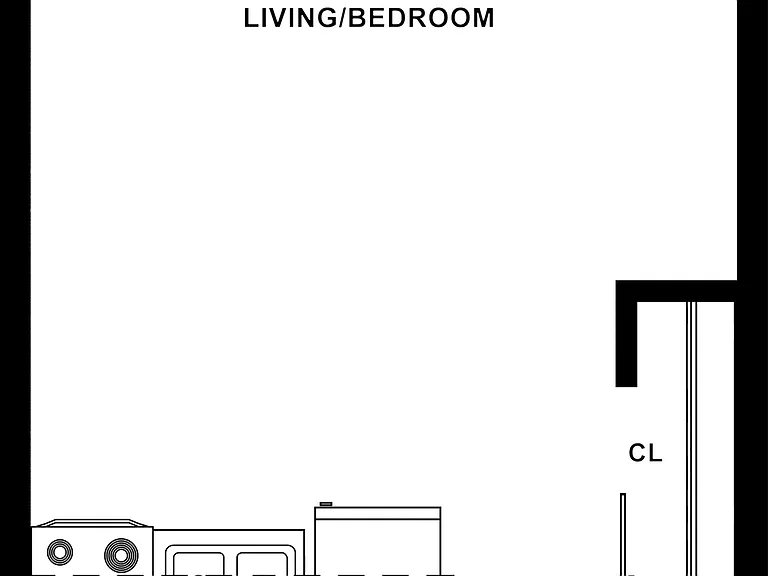 2D Rendering of Studio Floor Plan 2D Rendering of Studio Floor Plan