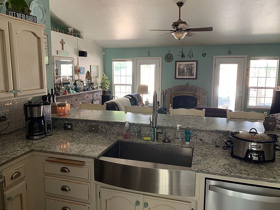Kitchen and family room