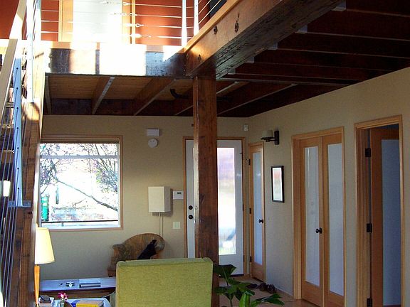 Warm wood details throughout.