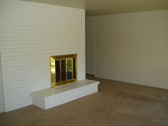 Living room with fireplace