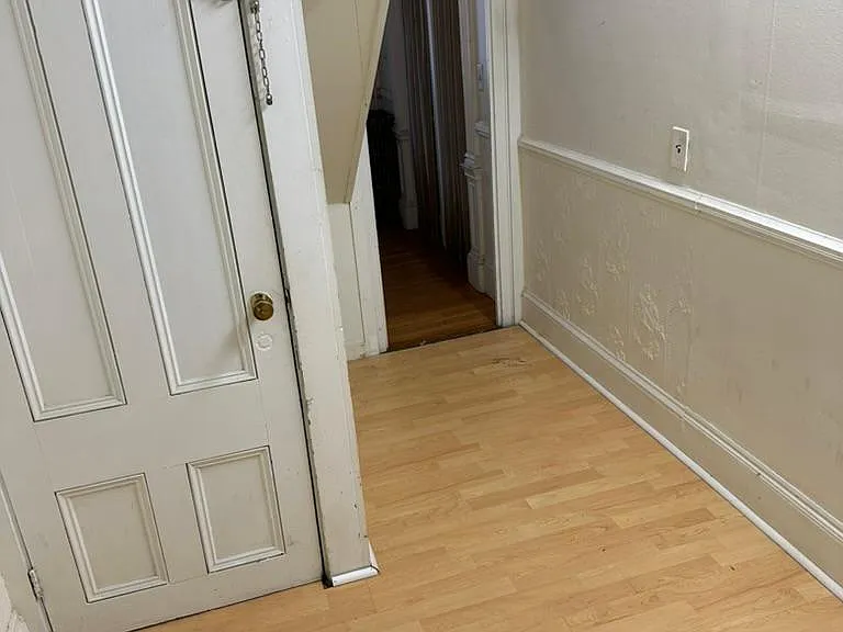 Large Storage closet on first floor, Left door to basement laundry