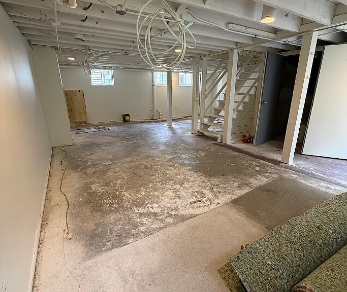 Currently under construction, will be two new bedrooms and a bathroom.