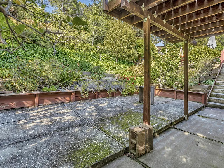 Lower patio