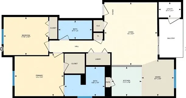 2BR/2BA - B1 2BR/2BA - B1