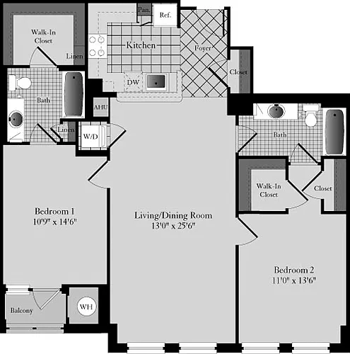 Floor plan D2B