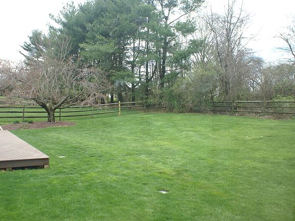 flat rear yard