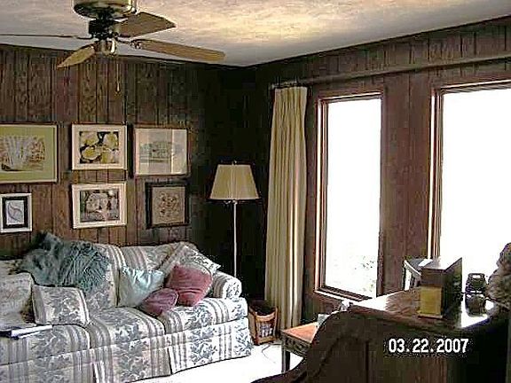 Wood paneled den