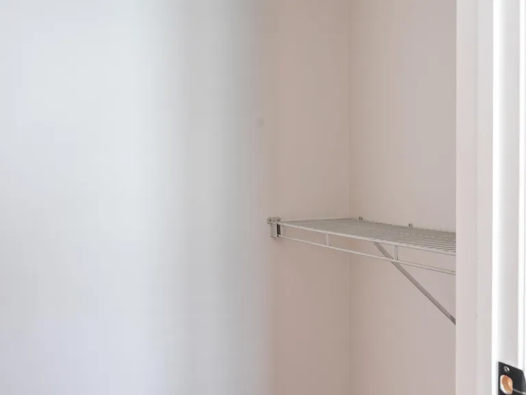 Large closet off bedroom